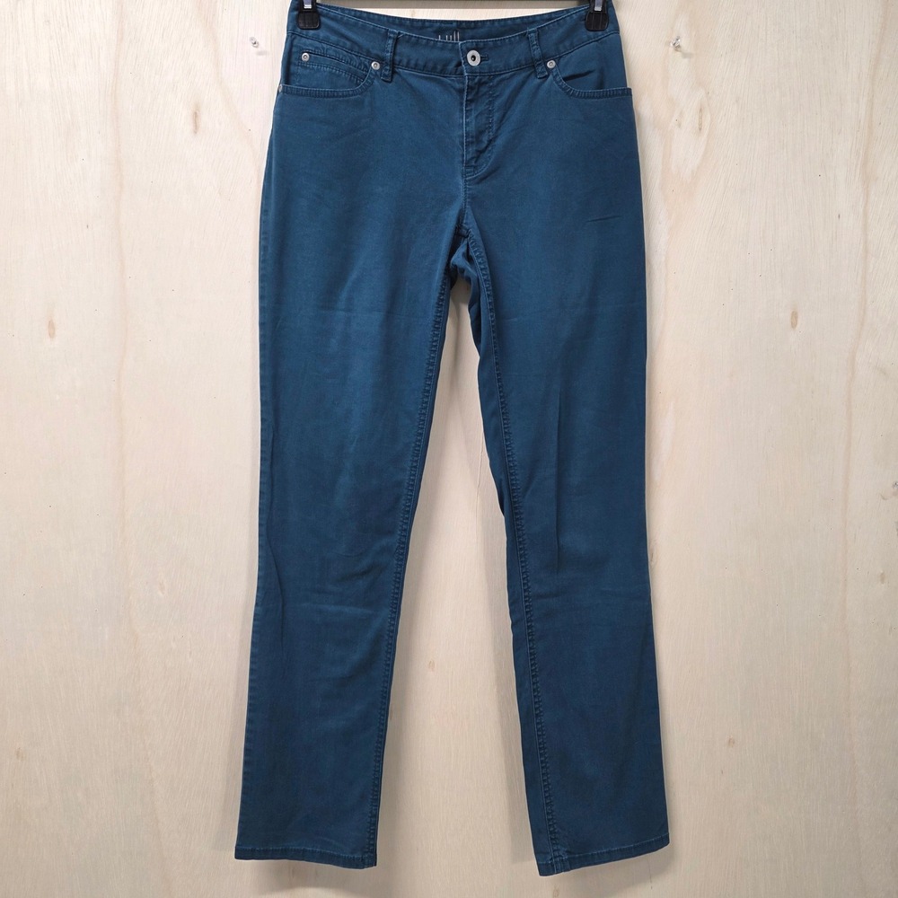 J. Jill Authentic Fit Slim Leg Teal Blue Stretch Pants Womens Size 2